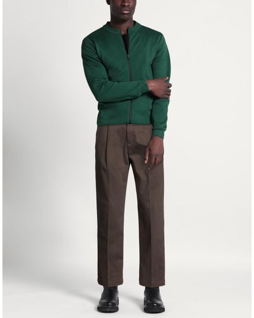 Entre Amis Gray Dark Pants Cotton, Elastane for men