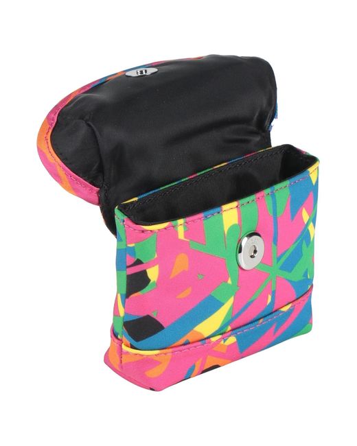 MCM Green Fuchsia Belt Bag Textile Fibers