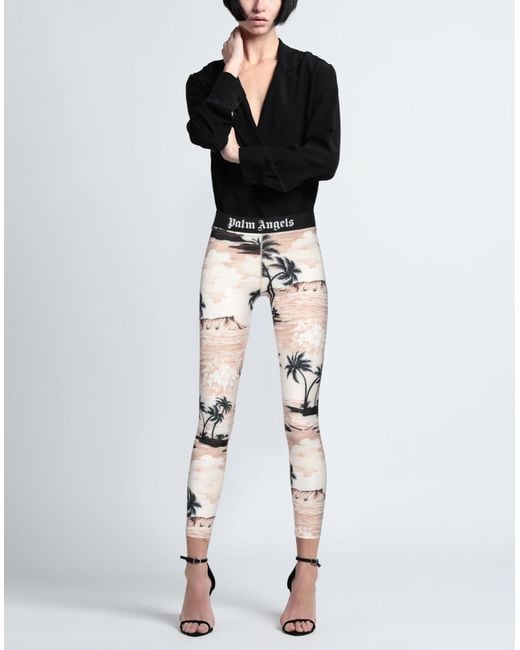 Palm Angels Natural Leggings
