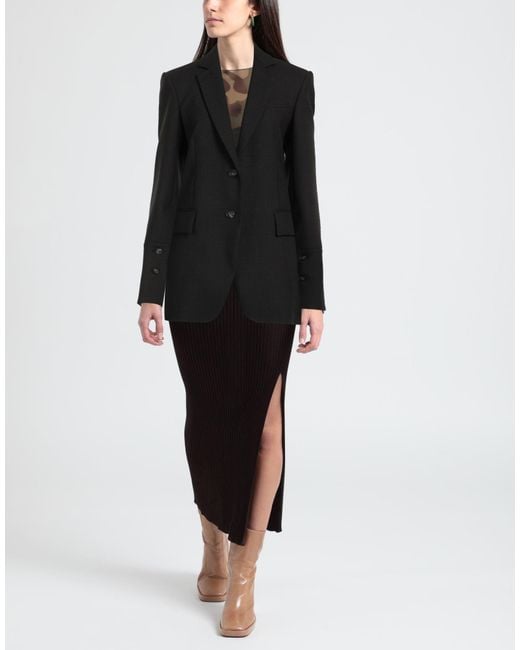 Sportmax Black Blazer Virgin Wool, Elastane