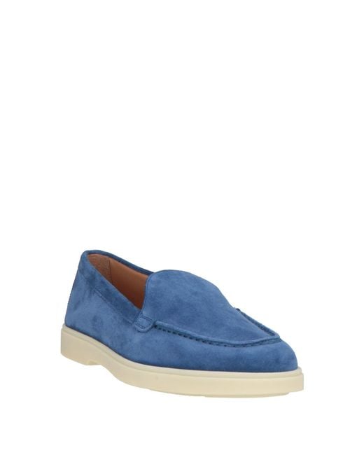 Santoni Blue Mokassin