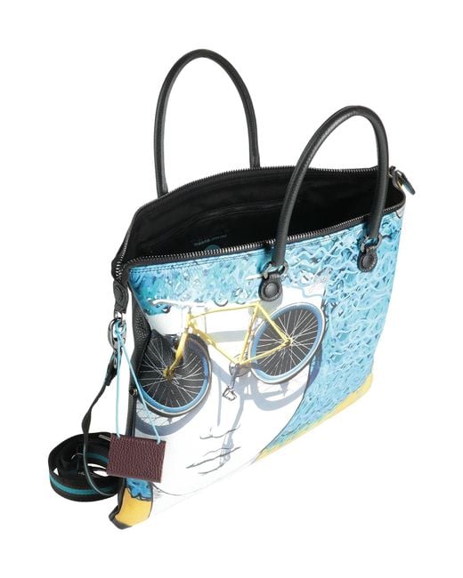 Gabs Blue Handbag Calfskin