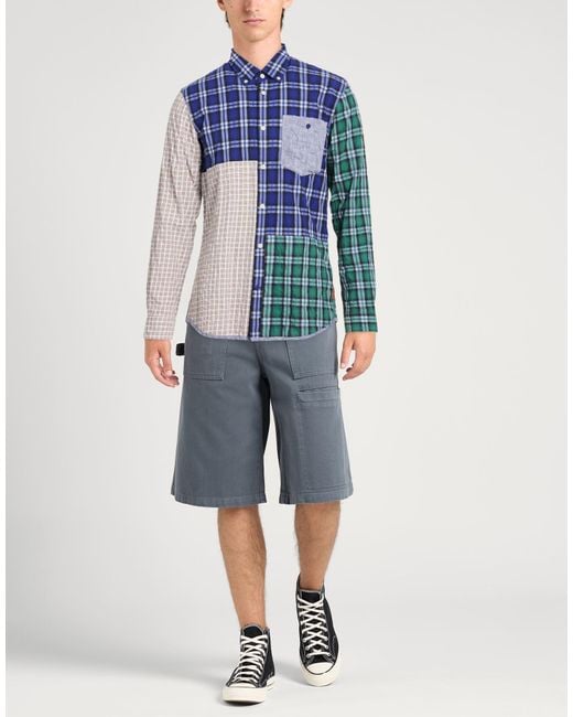 Scotch & Soda Blue Shirt Cotton, Elastane for men