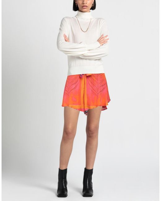 DEPENDANCE Red Shorts & Bermuda Shorts
