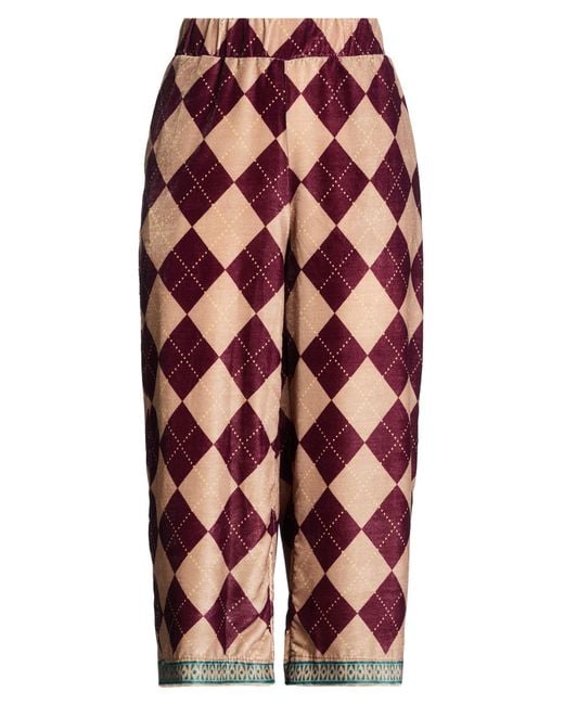 Ottod'Ame Red Sand Pants Polyester
