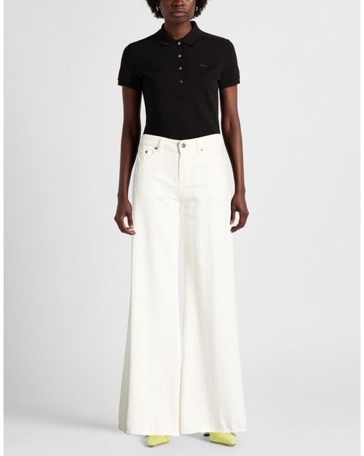 Dondup White Jeans Cotton, Lyocell