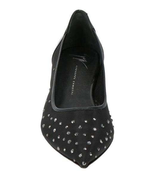 Giuseppe Zanotti Black Ballet Flats