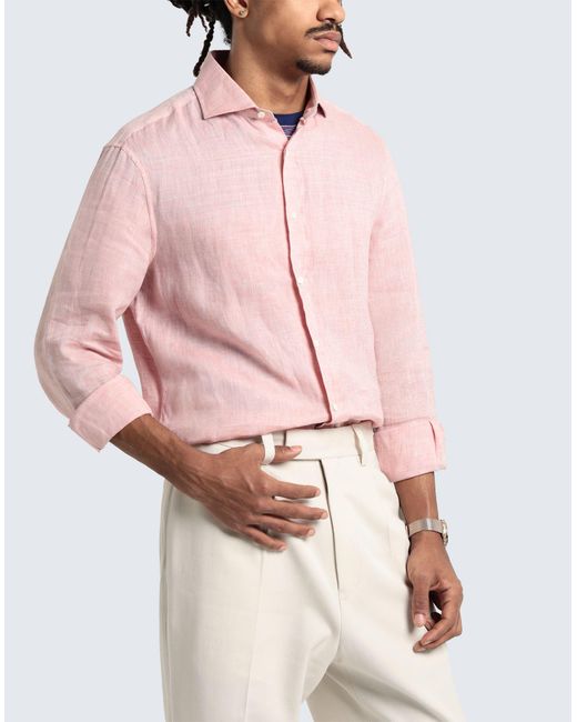 Brunello Cucinelli Pink Shirt for men