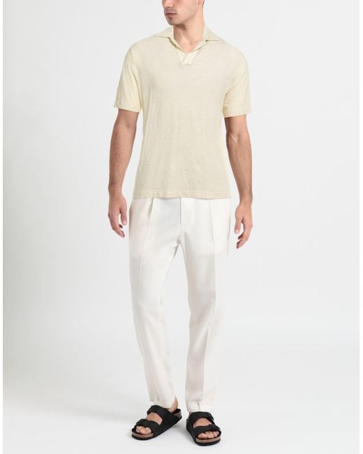 FILIPPO DE LAURENTIIS White Polo Shirt for men