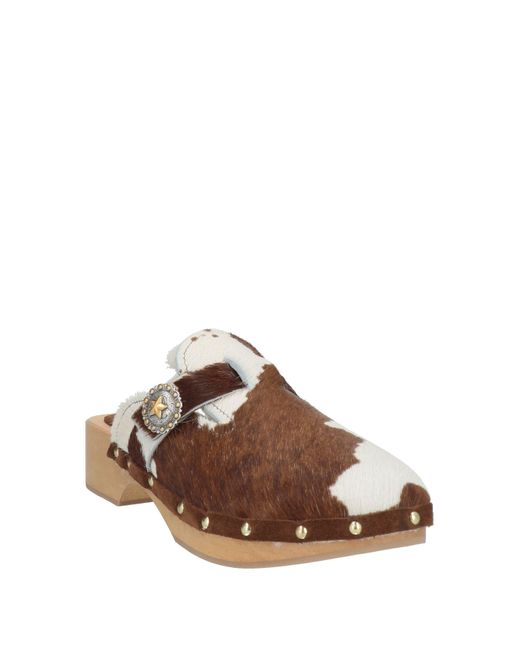 KATE CATE Brown Mules & Clogs