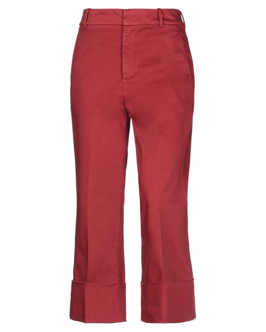 Dondup Red Cropped Pants