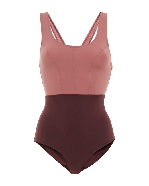 Ernest Leoty Red One-piece Swimsuit