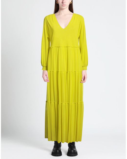 Fuzzi Yellow Maxi Dress