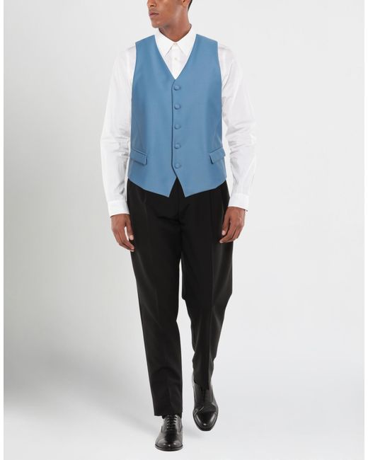 Patrizia Pepe Blue Waistcoat for men