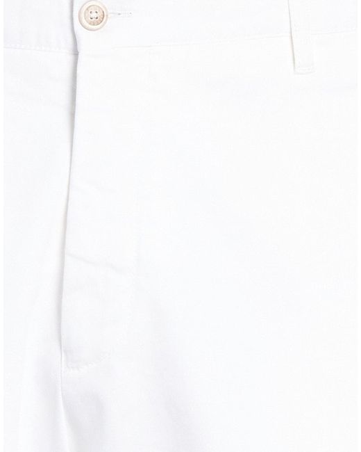 Fedeli White Shorts & Bermuda Shorts Cotton, Elastane for men