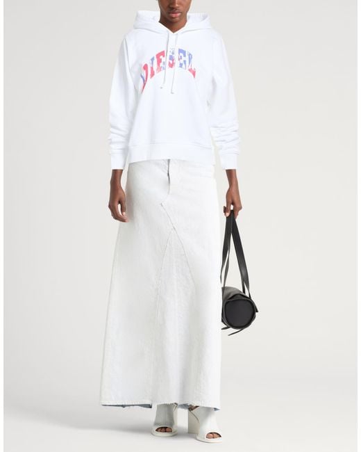 DIESEL White Sweatshirts