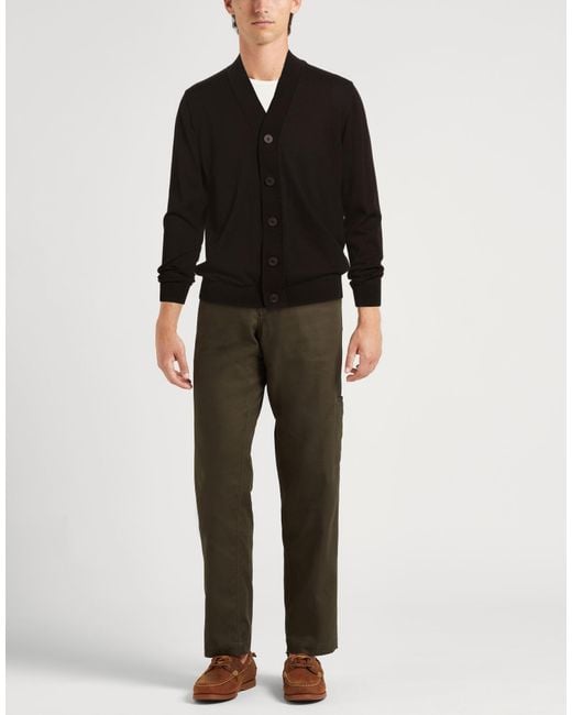Alpha Studio Black Cardigan Cotton for men