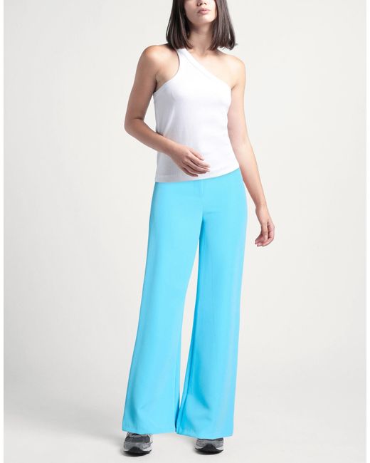 Relish Blue Pants Polyester, Elastane