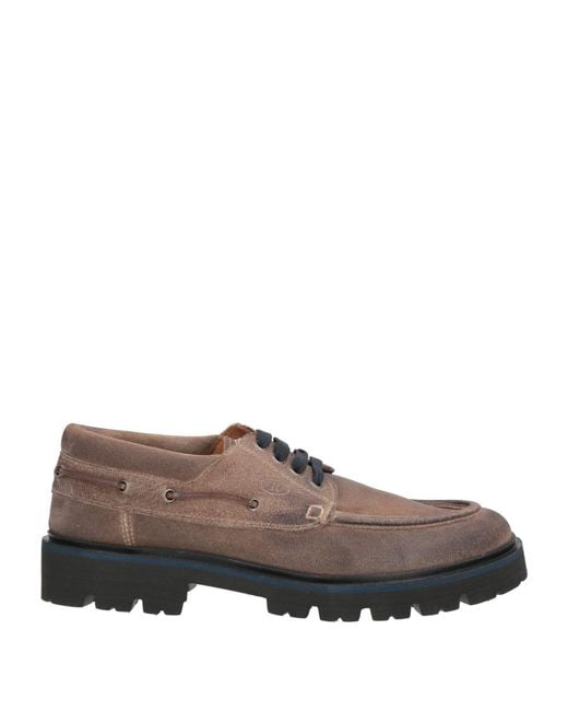 ROGAL'S Brown Lace-Up Shoes Leather for men