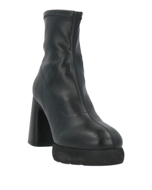 Jeannot Black Ankle Boots Leather