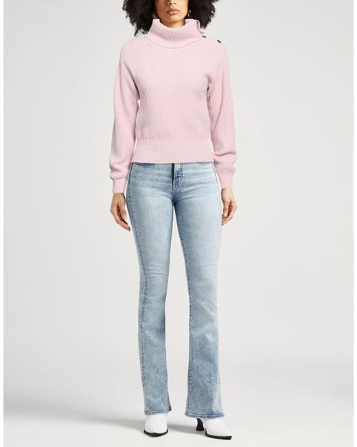 Suoli Pink Light Turtleneck Virgin Wool, Viscose, Polyamide, Cashmere