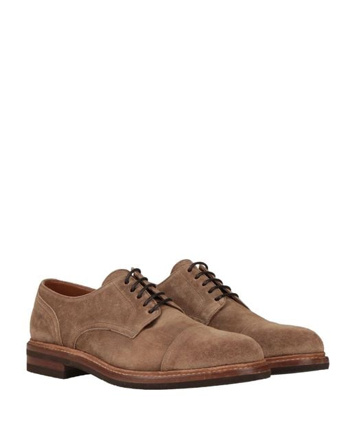 Brunello Cucinelli Brown Lace-up Shoes for men