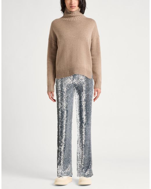 GIUSEPPE DI MORABITO Gray Pants Polyester, Elastane