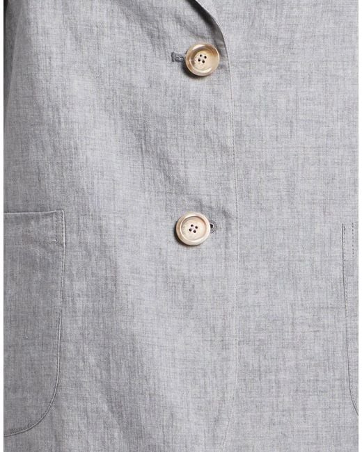 Fedeli Gray Blazer Linen