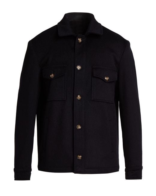 Barba Napoli Blue Jacket Virgin Wool for men