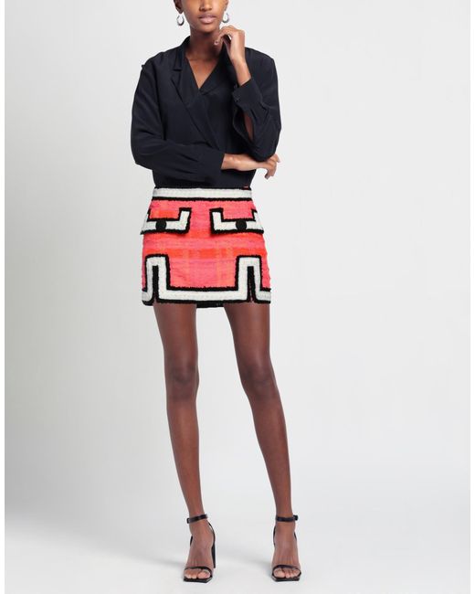 DSquared² Red Mini Skirt