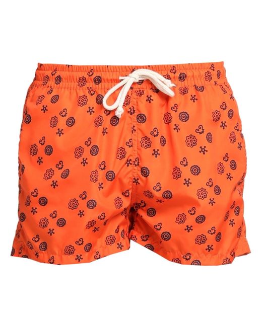 BASTONCINO Orange Swim Trunks for men