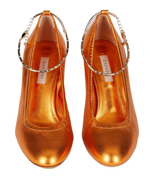 Casadei Orange Pumps