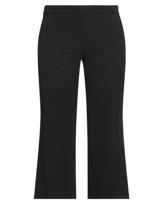 Rose' A Pois Black Pants Polyester, Elastane