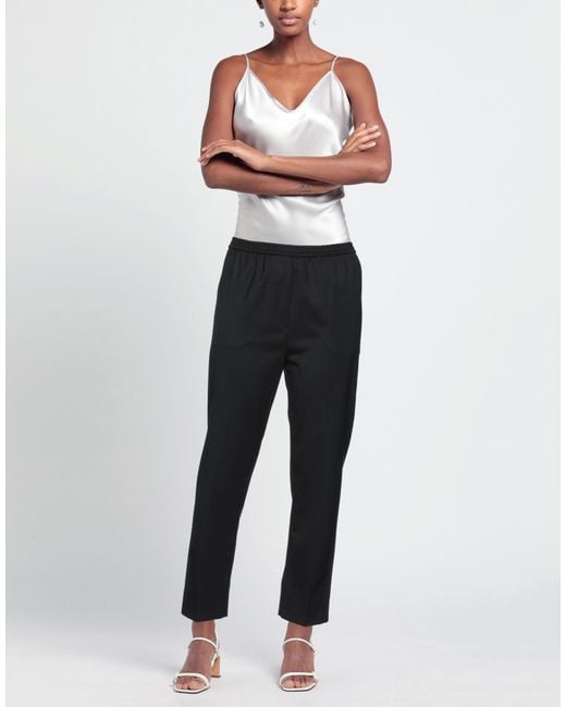 Grifoni Black Pants Polyester, Virgin Wool, Elastane