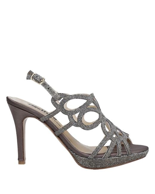 Melluso Metallic Sandals Rubber