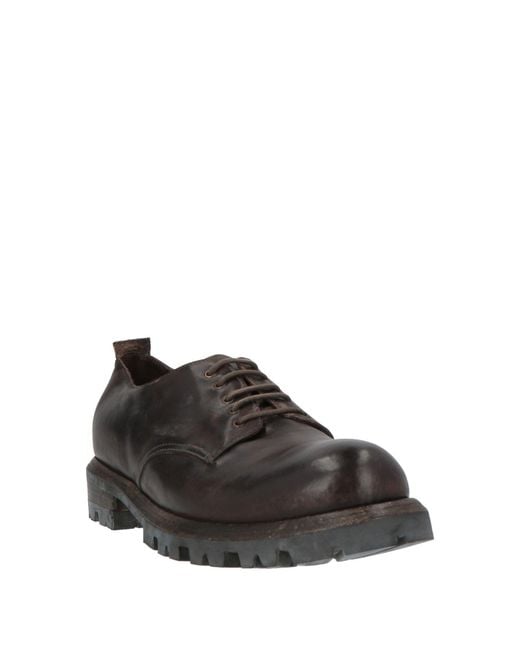 shotof Gray Lace-Up Shoes Leather for men