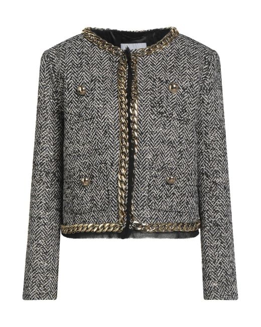 ERMANNO FIRENZE Gray Jacke & Anorak