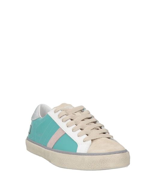 Date Blue Sneakers Leather