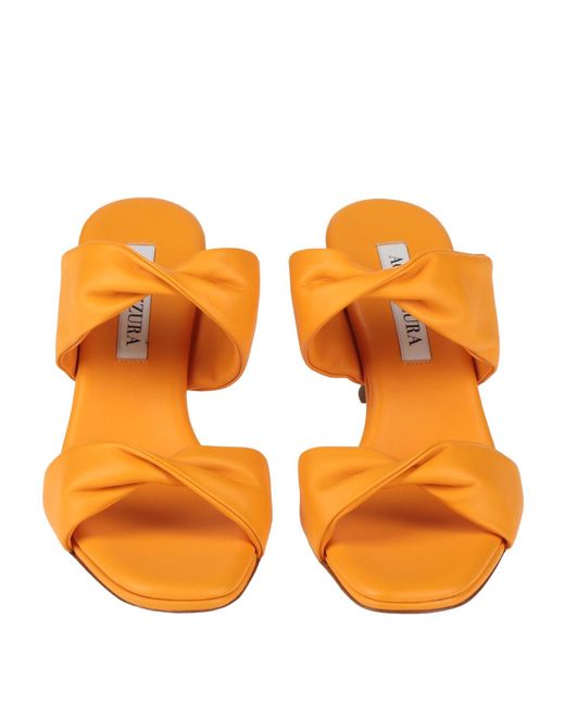 Aquazzura Orange Sandals