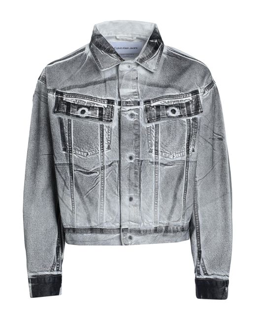 Capospalla Jeans di Calvin Klein in Gray da Uomo