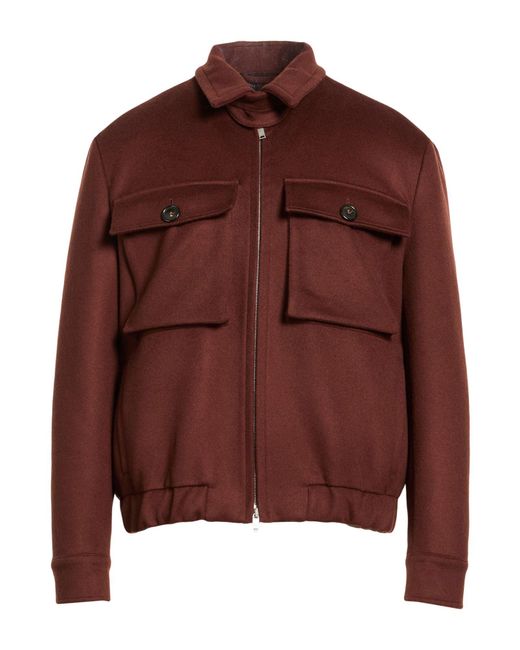 PT Torino Brown Jacket Virgin Wool, Cashmere for men