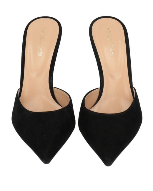 Sergio Rossi Black Mules & Clogs