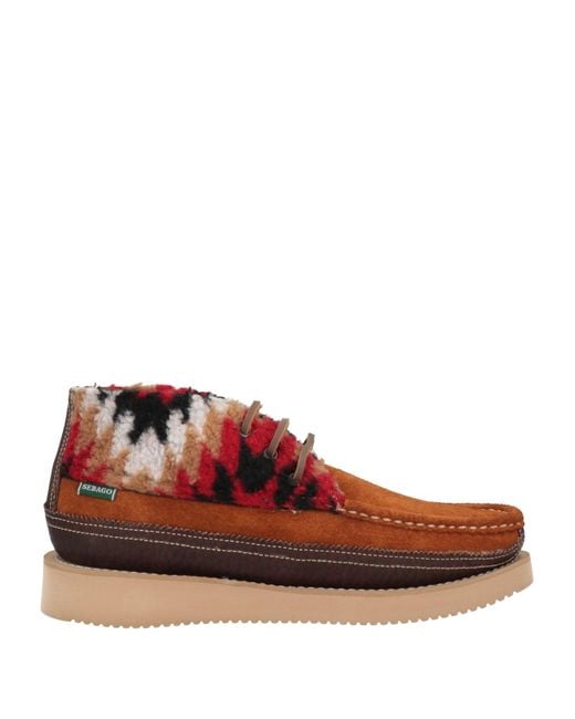Sebago Brown Ankle Boots for men