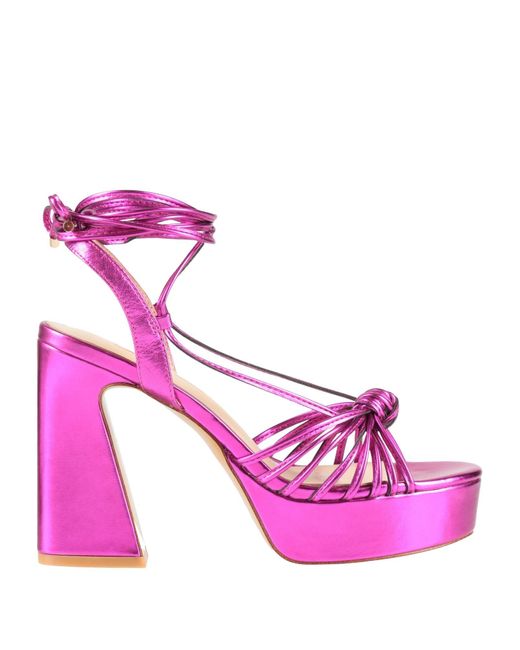 Emanuélle Vee Pink Sandals Leather