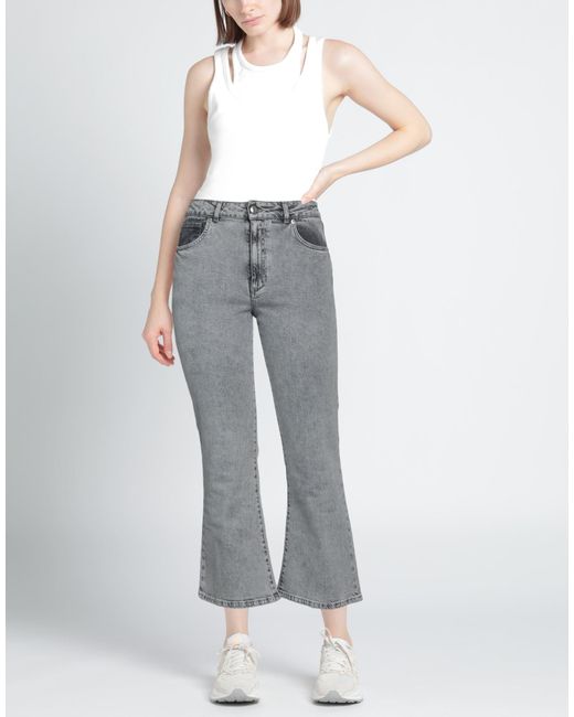 Grifoni Gray Jeans Cotton, Elastane