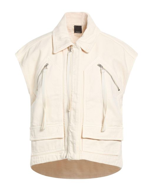 Pinko Natural Ivory Vest Cotton