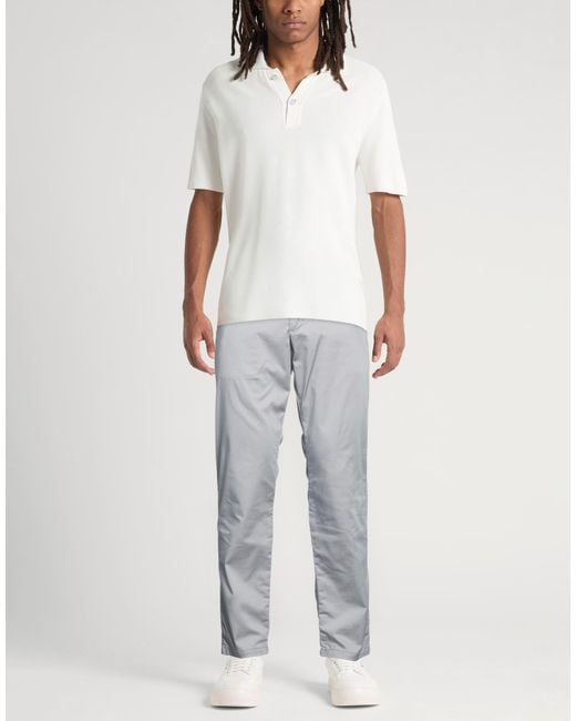 ARMANI EXCHANGE Gray Pants Cotton, Polyester, Elastane for men
