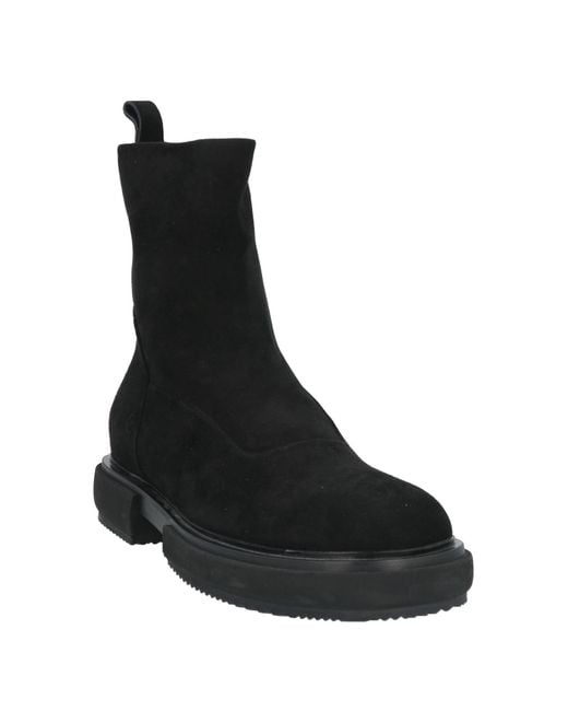 Giorgio Armani Black Ankle Boots Leather for men