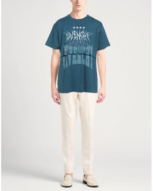 Givenchy Blue T-Shirt Cotton for men