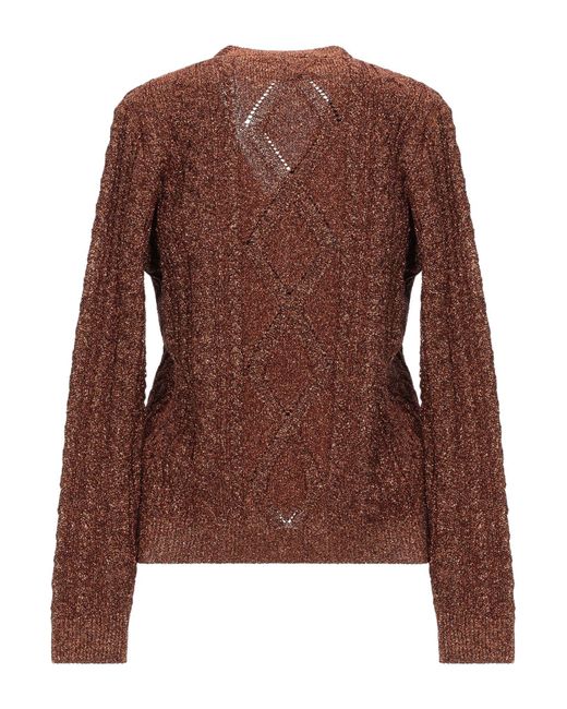 Jucca Synthetic Cardigan in Bronze (Brown) - Lyst